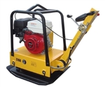 Landscaping Walk Behind Plate Dirt Soil Compactor 6.5HP Honda Motor with Water Tank and Wheel Kit - SC160B