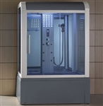 Zen Brand New Modern Steam Shower with Jetted Bathtub
