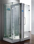 Zen Luxury 2 Person Two Door Walk In Steam Shower - 59" x 36" x 89"