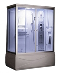 Zen Brand New Steam Shower w/ Jetted Tub & 6 Acupuncture Jets