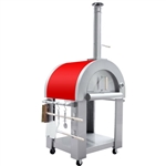 Brand New Outdoor Stainless Artisan Wood Fired Charcoal Pizza Bread Oven BBQ Grill - RED