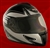 Adult Spartan Silver Full Face Motorcycle Helmet (DOT Approved)