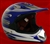 Youth Blue Glossy Motocross Helmet (DOT Approved)