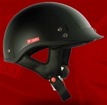Adult Glossy Black Half Helmet Cruising Helmet (DOT Approved)