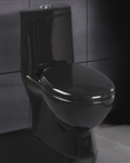 Black Ariel Contemporary European Toilet with Dual Flush