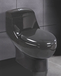 Black Ariel A-061 Contemporary European Toilet with Dual Flush