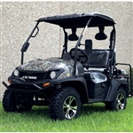 Hunting Camo EFI Gas Golf Cart LSV UTV Hybrid Linhai Bahama 200 GVX Side by Side UTV Low Speed Vehicle With Custom Rims/KNOBBY Tires - Camo