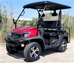 New 4 Seater Electric Golf Cart Hybrid UTV HJS 60v Electric EV5 UTV Utility Vehicle - Red