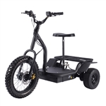 48v 1200 Watt Electric Trike Scooter Triple Seg Scooter With Rack & Seat