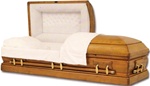 Solid Wood Casket American Oak/Satin