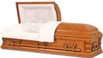 Solid Wood Casket Oak/Satin