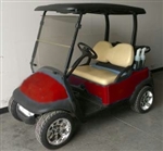 48V Burgundy Club Car Precedent Electric Golf Cart