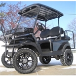 48V Black Club Car Precedent Lifted Electric Golf Cart