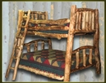 Brand New Rustic Furniture Custom Log Bunk Bed