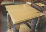 Brand New Rustic Furniture Log End Table/Nightstand/TV Stand
