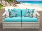 Fairview 2 Piece Outdoor Wicker Patio Furniture Set - 2017 Model