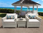 Fairview 3 Piece Outdoor Wicker Patio Furniture Set - 2017 Model
