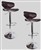 2 Swivel Brown Elegant Leather Modern Adjustable Hydraulic Bar Stools