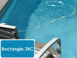 Complete 14'x28' Rectangle 2RC InGround Swimming Pool Kit with Polymer Supports