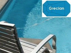Complete 16'x32' Grecian In Ground Swimming Pool Kit with Steel Supports