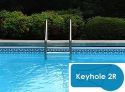 Complete 16x32 Keyhole 2R In Ground Swimming Pool Kit with Wood Supports