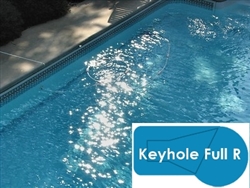Complete 20x40 Keyhole 2R In Ground Swimming Pool Kit with Polymer Supports