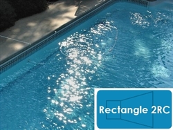 Complete 16'x32' Rectangle 2RC In Ground Swimming Pool Kit with Wood Supports