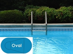 Complete 16'x33' Oval In Ground Swimming Pool Kit with Polymer Supports