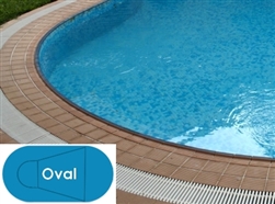Complete 16'x33' Oval In Ground Swimming Pool Kit with Steel Supports