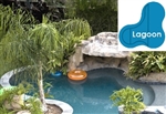 Complete 16x34x25 Lagoon In Ground Swimming Pool Kit with Steel Supports