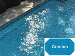 Complete 16'x36' Grecian InGround Swimming Pool Kit with Wood Supports
