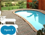 Complete 16'x37' Figure 8 In Ground Swimming Pool Kit with Steel Supports