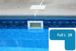 Complete 16x38x24 Full L 2R InGround Swimming Pool Kit with Polymer Supports