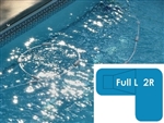 Complete 16x38x24 Full L 2R In Ground Swimming Pool Kit with Steel Supports