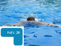 Complete 16x38x24 Full L 2R In Ground Swimming Pool Kit with Wood Supports