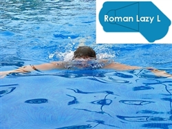 Complete 16'x42' Roman Lazy L  In Ground Swimming Pool Kit with Wood Supports