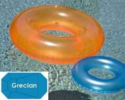 Complete 18'x36' Grecian In Ground Swimming Pool Kit with Wood Supports