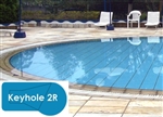 Complete 18x36 Keyhole 2R In Ground Swimming Pool Kit with Polymer Supports