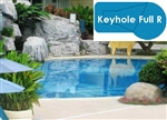Complete 18x36 Keyhole Full R In Ground Swimming Pool Kit with Polymer Supports