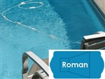 Complete 18'x38' Roman In Ground Swimming Pool Kit with Wood Supports