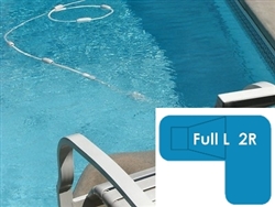 Complete 18x38x26 Full L 2R In Ground Swimming Pool Kit with Steel Supports