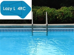 Complete 18'x44' Lazy L 4RC In Ground Swimming Pool Kit with Wood Supports