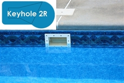 Complete 20x40 Keyhole 2R In Ground Swimming Pool Kit with Wood Supports
