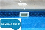 Complete 20x40 Keyhole Full R In Ground Swimming Pool Kit with Steel Supports