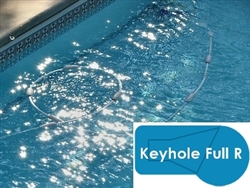 Complete 20x40 Keyhole Full R In Ground Swimming Pool Kit with Wood Supports