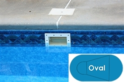 Complete 20'x41' Oval In Ground Swimming Pool Kit with Steel Supports