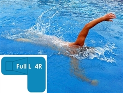 Complete 20x44x30 Full L 4R InGround Swimming Pool Kit with Polymer Supports