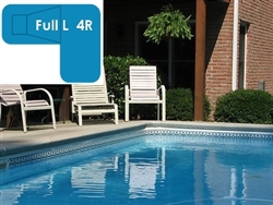 Complete 20x44x30 Full L 4R In Ground Swimming Pool Kit with Steel Supports