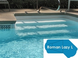 Complete 20'x49' Roman Lazy L  InGround Swimming Pool Kit with Polymer Supports
