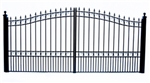 London Dual Swing Iron Driveway Gate 12' x 6'3"